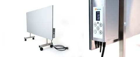 Electric heater example — Výkon: 500 W · Materiály: keramika, nerezová ocel